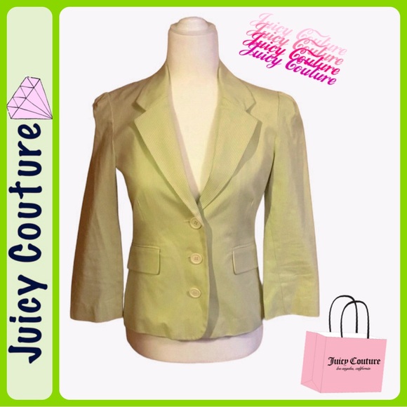 Juicy Couture Jackets & Blazers - Vintage Juicy Couture Mint Green Pinstripe Blazer/ Jacket